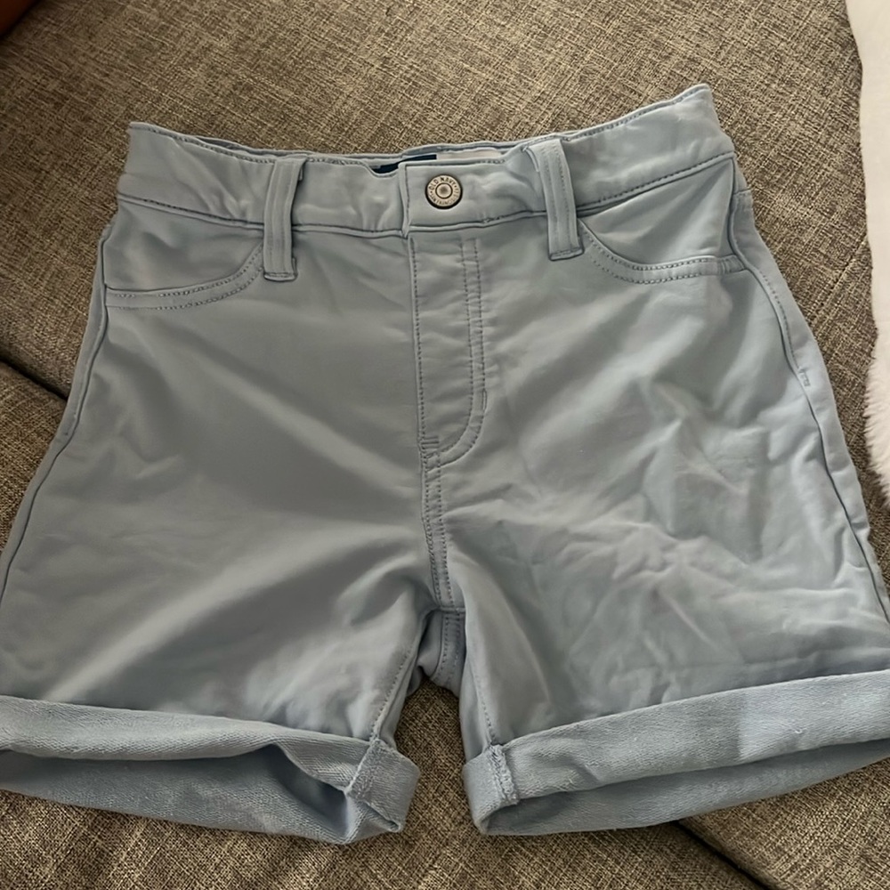 Baby blue little girls shorts